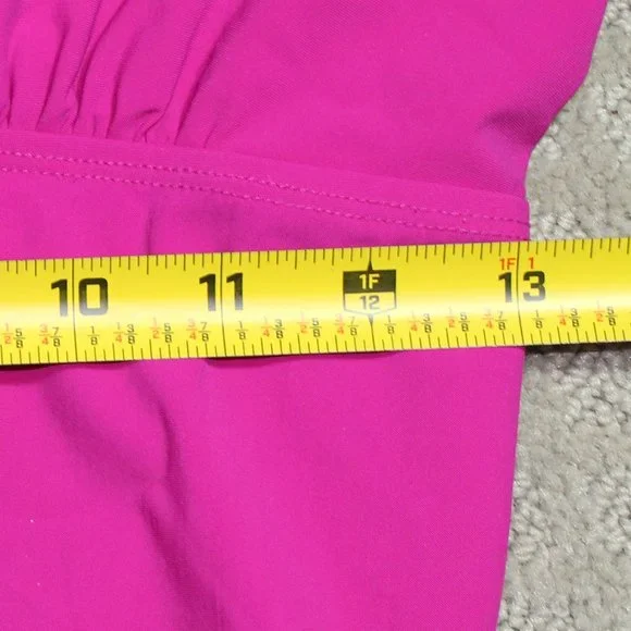 Spanx Love Your Assets by Spanx Size Large Pink Ruffle One Piece Swimsuit - Picture 5 of 6